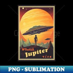 Jupiter Adventure Vintage Travel Poster - Modern Sublimation PNG File - Spice Up Your Sublimation Projects