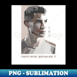 Cristiano Ronaldo In Vector Art Style - Trendy Sublimation Digital Download - Perfect for Creative Projects