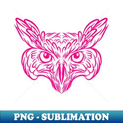 Pink owl - Instant PNG Sublimation Download - Spice Up Your Sublimation Projects