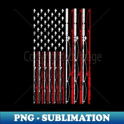 fishing rod american flag funny fishing - premium sublimation digital download - revolutionize your designs