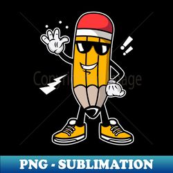 PENCIL CARTOON - Sublimation-Ready PNG File - Fashionable and Fearless