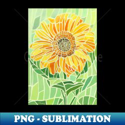 Sunflower Mosaic Artwork - Exclusive PNG Sublimation Download - Unlock Vibrant Sublimation Designs