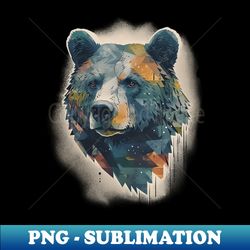 Bear head - Creative Sublimation PNG Download - Capture Imagination with Every Detail
