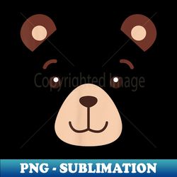 bear face halloween costume boy girl adult - exclusive png sublimation download - revolutionize your designs