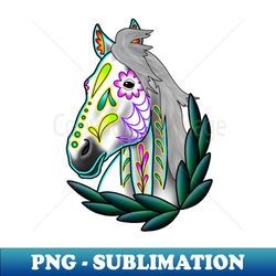 Day of the Dead White Sugar Skull Horse - Signature Sublimation PNG File - Perfect for Creative Projects