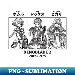 xenoblade chronicles 2 - sublimation-ready png file - bring your designs to life