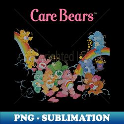 care bears vintage classic rainbow group heart - trendy sublimation digital download - boost your success with this inspirational png download