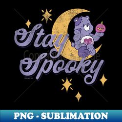 care bears vintage fall halloween harmony bear stay spooky - signature sublimation png file - add a festive touch to every day