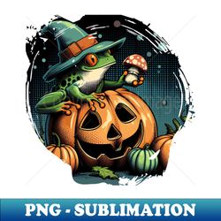 Happy Halloween by Frog 01 - Digital Sublimation Download File - Perfect for Personalization