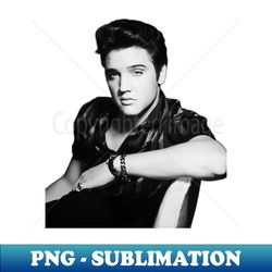 Elvis Presley Monochrome - Premium PNG Sublimation File - Perfect for Sublimation Art