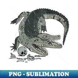 two-headed croc - Instant PNG Sublimation Download - Unlock Vibrant Sublimation Designs