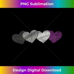 Ace Pride Asexuality Gift Asexual Flag Heart LGBTQIA Asexual - Chic Sublimation Digital Download - Challenge Creative Boundaries