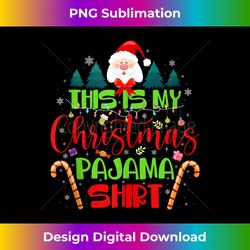 This Is My Christmas Pajama Tank Top - Vibrant Sublimation Digital Download - Channel Your Creative Rebel
