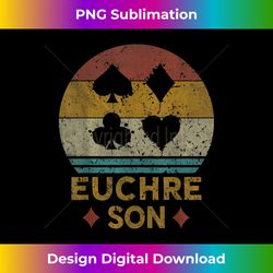 Euchre Son Vintage Euchre Card Game - Urban Sublimation PNG Design - Animate Your Creative Concepts