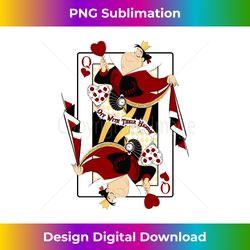 Disney Alice In Wonderland Queen Of Hearts Playing Card Long Sleeve - Bohemian Sublimation Digital Download - Chic, Bold, and Uncompromising