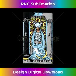 Womens High Priestess Tarot Card Rider Waite V-Neck - Crafted Sublimation Digital Download - Tailor-Made for Sublimation Craftsmanship
