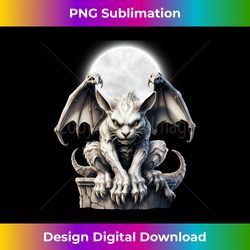 Halloween Gothic Winged Gargoyle - Innovative PNG Sublimation Design - Chic, Bold, and Uncompromising