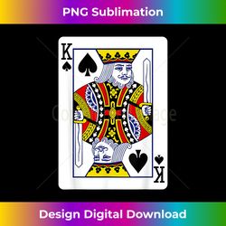 The Original King of Spades Playing Card T- - Artisanal Sublimation PNG File - Customize with Flair