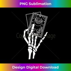 The Moon Skeleton Hands Tarot Cards Goth Alt Emo Halloween - Bespoke Sublimation Digital File - Ideal for Imaginative Endeavors