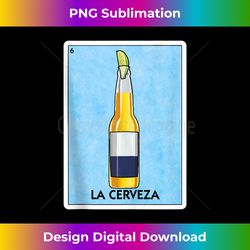 la cerveza mexican beer with lime mexican card game tank top - innovative png sublimation design - spark your artistic genius