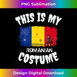 This is My Romanian Flag Dracula Halloween Costume - Sublimation-Optimized PNG File - Craft with Boldness and Assurance