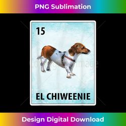 El Chiweenie Mexican Chiweenie Cards - Sophisticated PNG Sublimation File - Crafted for Sublimation Excellence