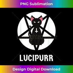 Hail Lucipurr Occult Satanic Cat Antichrist Goth Lucifer - Futuristic PNG Sublimation File - Chic, Bold, and Uncompromising
