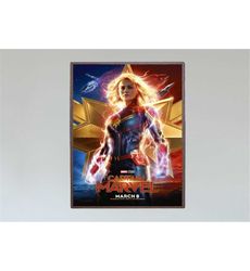 Captain Marvel Movie Poster | Canvas Print |