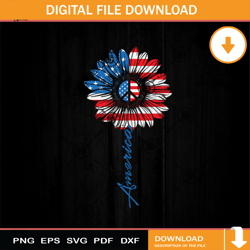 Sunflower USA American Flag 4th Of July SVG, 4th Of July SVG
