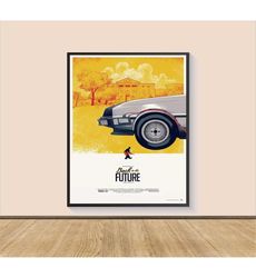 Back to the Future Movie Poster Print, Canvas