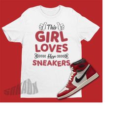 Womens Sneaker Lover Shirt To Match Air Jordan 1 Chicago Lost & Found - Retro 1 Tee - Retro Lost And Found 1s Tshirt - G