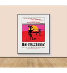 The Endless Summer Movie Poster Print, Canvas Wall