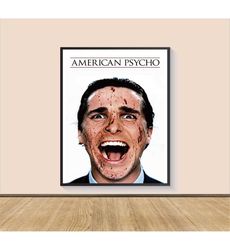 American Psycho Movie Poster Print, Canvas Wall Art,