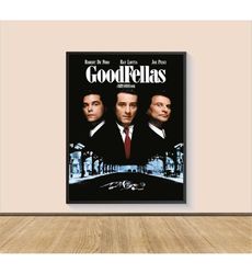 Goodfellas (1990) Vintage Movie Poster Print, Canvas Wall