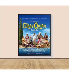 glass onion a knives out mystery movie poster