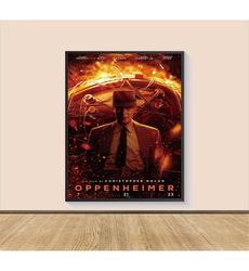 Oppenheimer (2023) Movie Poster Print, Canvas Wall Art,