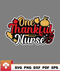 One Thankful Nurse Thanksgiving Health Worker Nursing Squad Love SVG  WildSvg