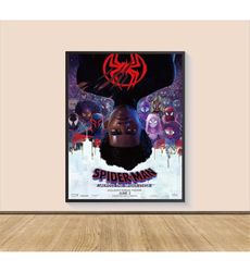 Spiderman: Into the Spiderverse Movie Poster Print, Canvas