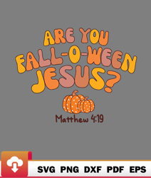 Retro Are You Falloween Jesus Christian Halloween Svg undefined Wildsvg