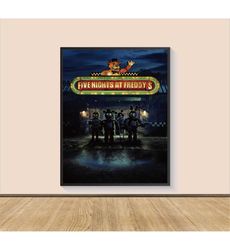 Five Nights at Freddy's Movie Poster Print, Canvas