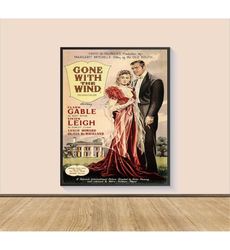 Gone with the Wind (1939) Vintage Movie Poster