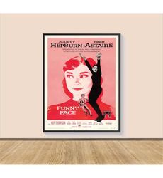 Funny Face (1957) Movie Poster Print, Canvas Wall