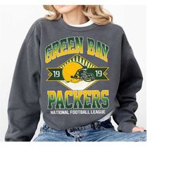 Green Bay Comfort Colors Sweatshirt, Green Bay Football, NFL Green Bay Football 2023, Green Bay Gifts, Vintage Green Bay