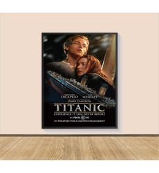 Titanic Movie Poster Print, Canvas Wall Art, Room