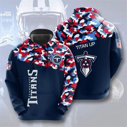 Tennessee Titans Camouflage Casual Hoodie