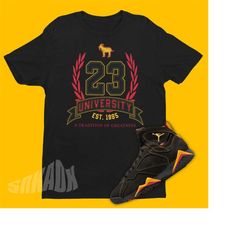 Jordan 7 Citrus Matching Shirt - Greatest Of All Time Tshirt - Retro 7 Tee - Goat Emoji SVG
