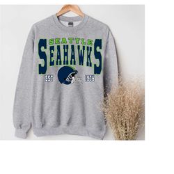 Seattle Fooball Sweatshirt, Seattle Tee, Vintage Seattle Football, NFL Seattle Football 2023, Seattle Vintage Shirt, Sea