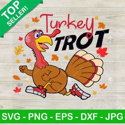 Turkey Trot SVG, Turkey Trot Running SVG, Thanksgiving SVG, Cute Turkeyy SVG