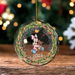 personalized first christmas ornament baby,  baby ornament, babys first christmas decoration