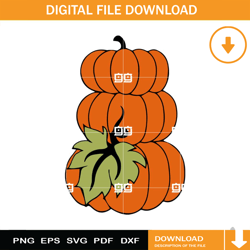 Pumpkin Stack SVG, Happy Thanksgiving SVG, Pumpkin Fall